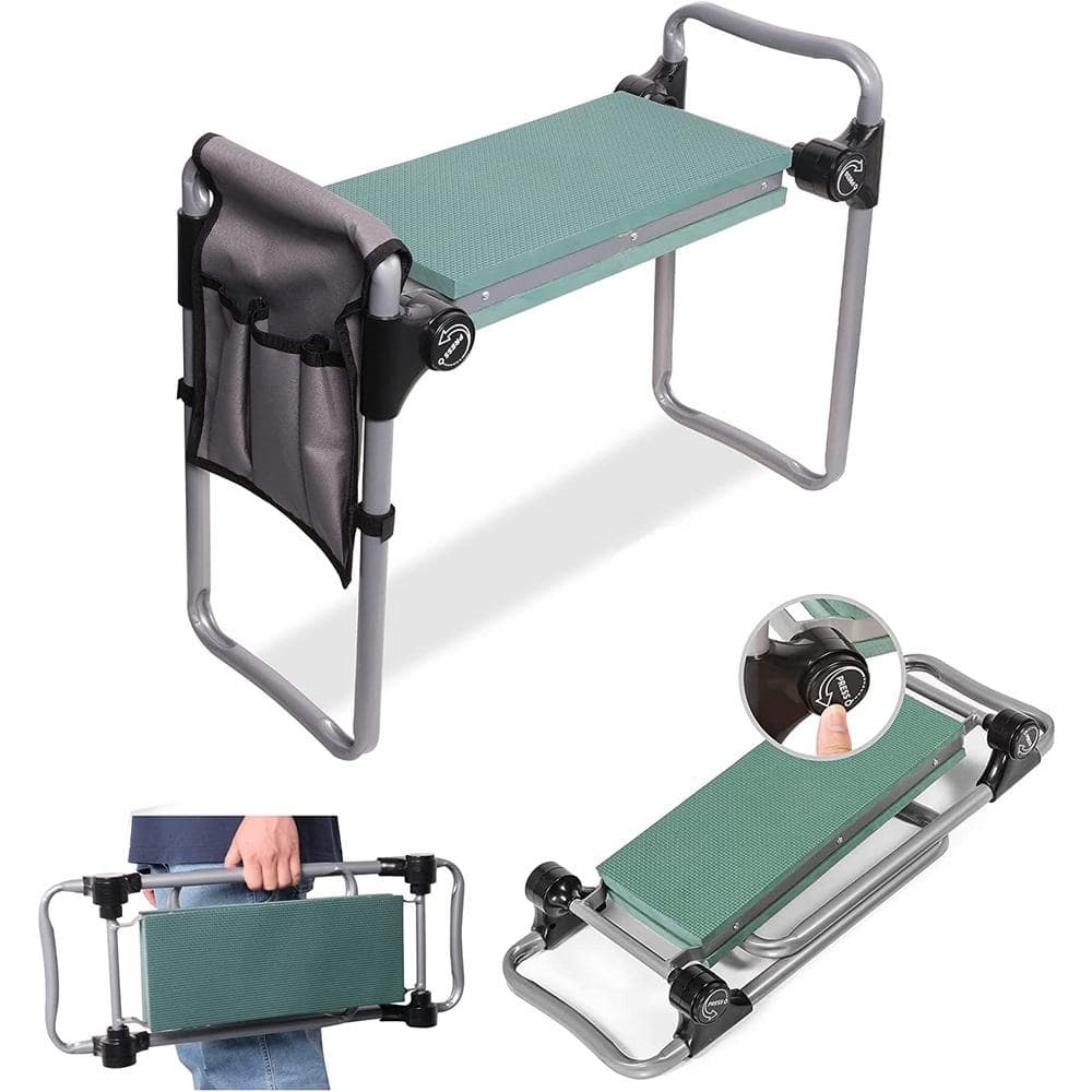 Garden Kneeler and Seat Bench Garden Workseat Folding Gardening Bench Foam 