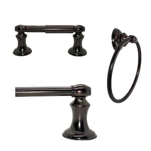 Highlander Collection 3-Piece Bathroom Hardware Kit in Oil-Rubbed Bronze