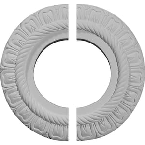 9 in. x 4-1/2 in. x 1/2 in. Claremont Urethane Ceiling Medallion, 2-Piece (Fits Canopies up to 5-5/8 in.)