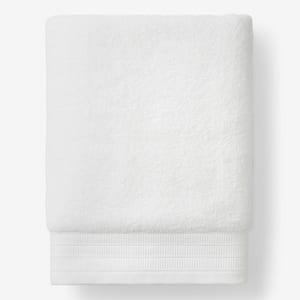 Company Cotton Plush Spa Solid White Cotton Single Bath Sheet