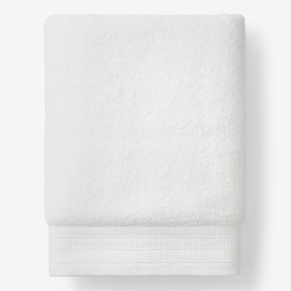 Company Cotton Plush Spa Solid White Cotton Single Bath Sheet