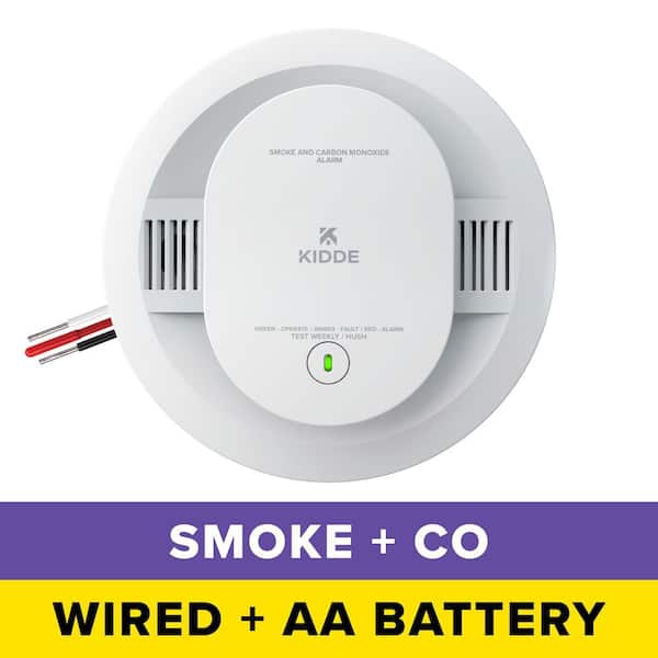 Hardwired Smoke and Carbon Monoxide Detector, Interconnectable and LED Warning Lights 21031529