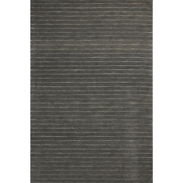 Chris Love Julia Henry Charcoal / Ivory 9 ft. 3 in. x 13 ft. Contemporary Area Rug