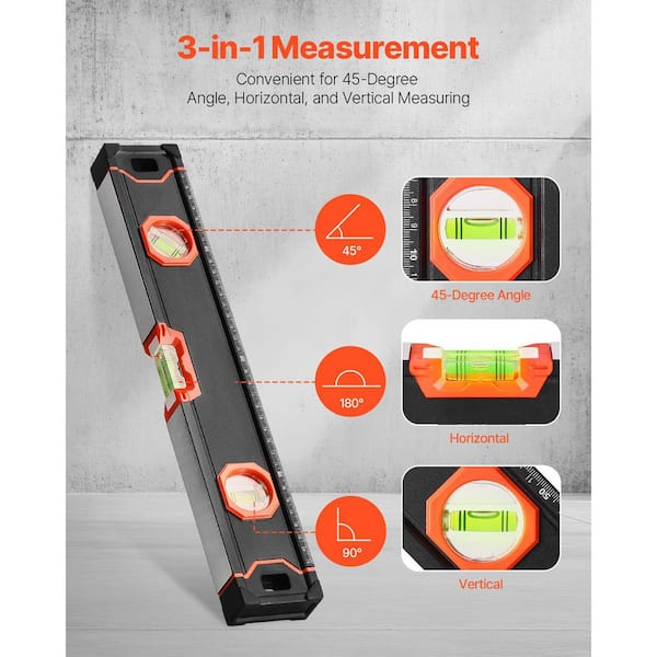 SKYSHALO 6-Piece Torpedo Level, 78/48/32/24/ 16/10 In. All