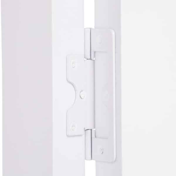 Pinecroft 60 in. x 80 in. Seabrooke Louver Over Panel White Hollow