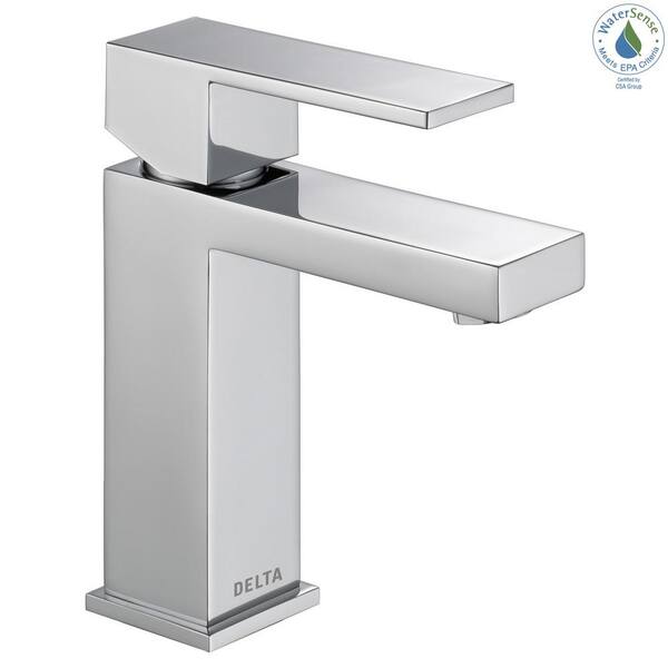Modern Single Hole Single-Handle Bathroom Faucet in Chrome Modern Single Hole Single-Handle Bathroom Faucet in Chrome