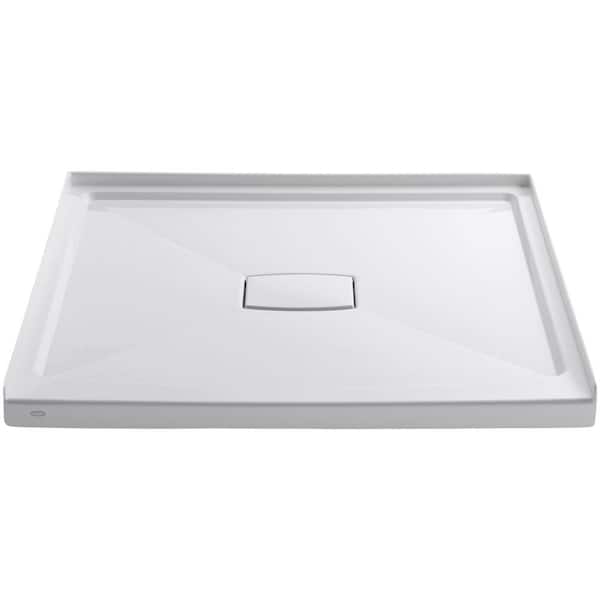 KOHLER Archer 48 in. x 48 in. Single Threshold Shower Base with Center Drain and Removable Drain Cover in White