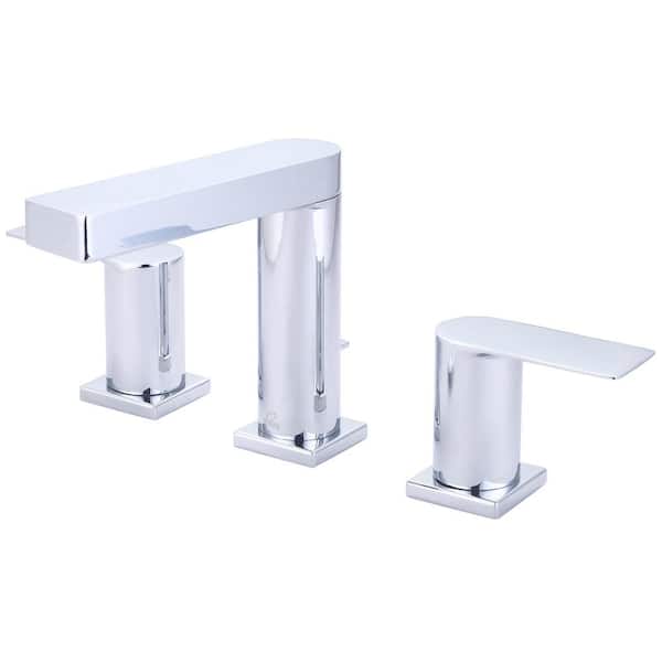 OLYMPIA 8 in. Widespread Two Handle Bathroom Widespread Faucet in Polished Chrome