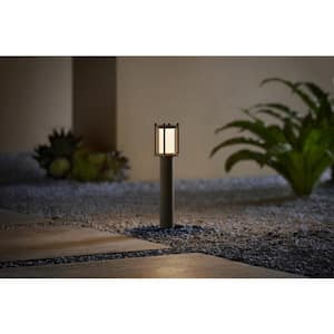 Ashford 10-Watt Equivalent 100 Lumens Low Voltage Antique Brass Integrated LED Outdoor Landscape Path Light