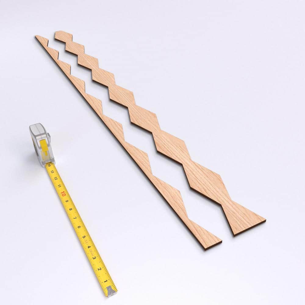 Cimarron 47" Hickory Wood Slat Wall Panel Kit