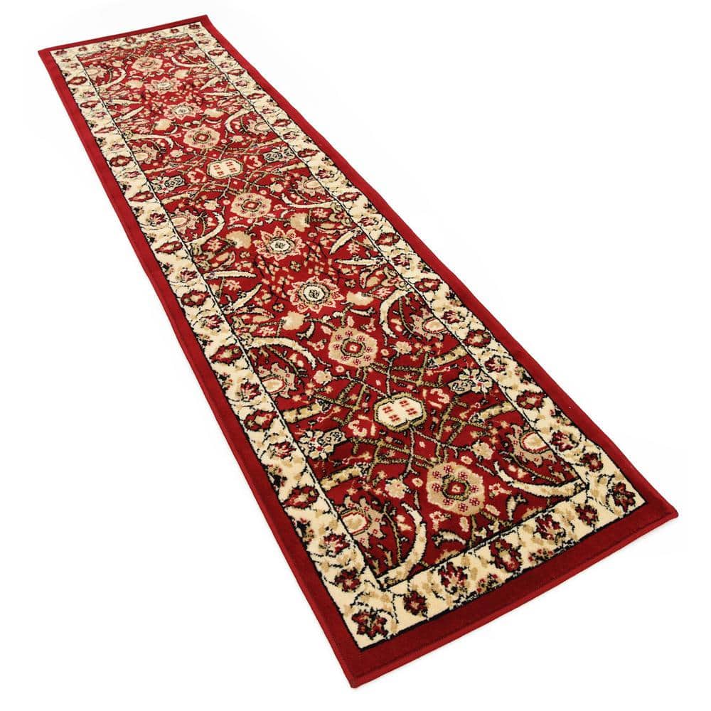 Handmade Indoor Synthetic Red Runner Rug 2' 2" x 8' 2"