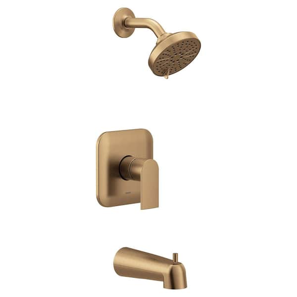 Genta LX M-CORE 2-Series 1-Handle Tub and Shower Trim Kit, Valve Required, Bronzed Gold