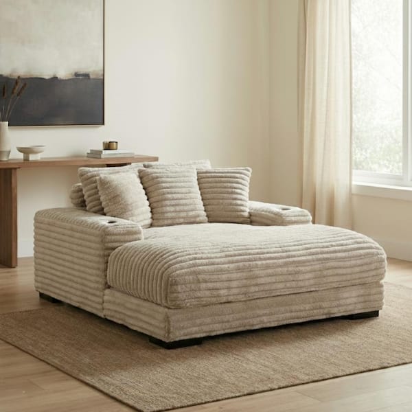 PRIMO INTERNATIONAL Cocoon Taupe Polyester with Cupholder and USBs