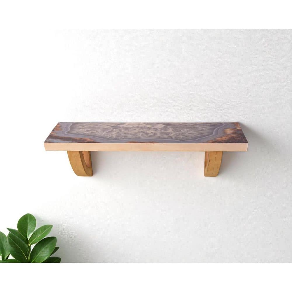 36 in. W x 3 in. H x 9 in. D Wood Rectangular Shelf in Gray price history on PriceWatchPro