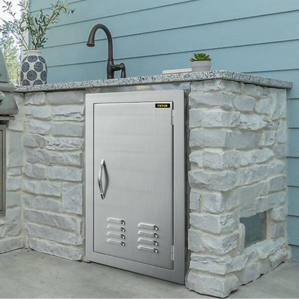 VEVOR BBQ Access Door 17 in. W x 24 in. H Vertical Island Door with