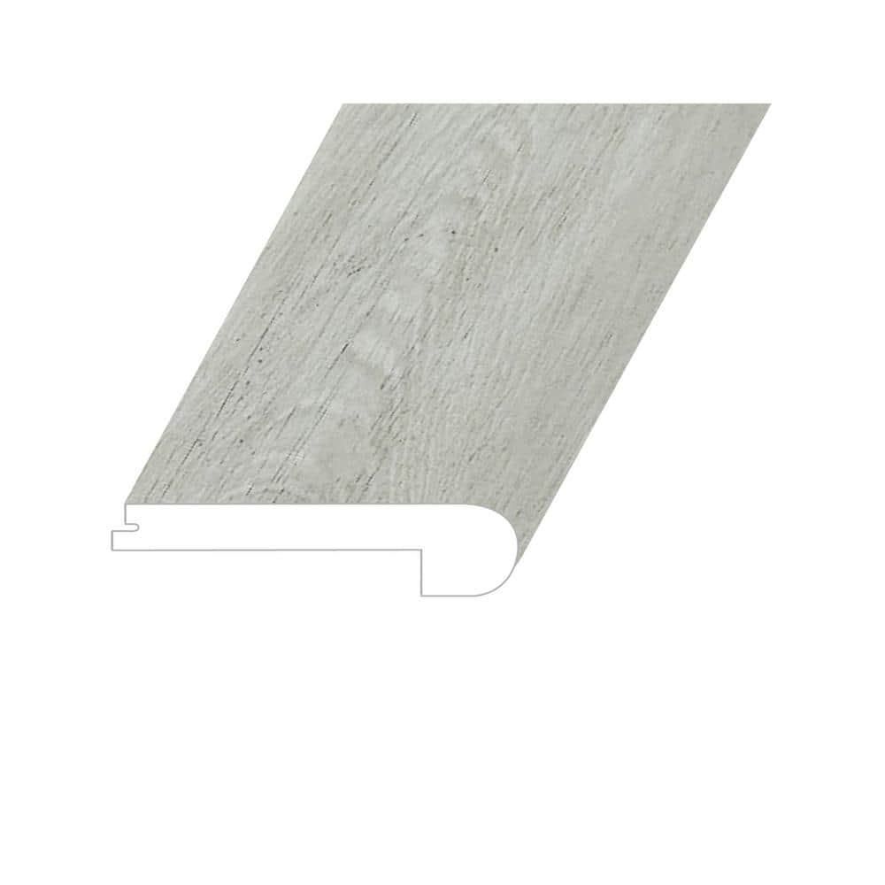 Omnia Smoked Pewter 1 in. Thick x 4.5 in. Wide x 94.5 in. Length Vinyl Flush Stair Nose Molding price history on PriceWatchPro