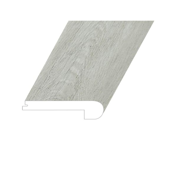 Montserrat Omnia Smoked Pewter 1 in. Thick x 4.5 in. Wide x 94.5 in. Length Vinyl Flush Stair Nose Molding