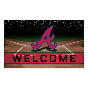 MLB - Atlanta Braves 18 in. x 30 in. Rubber Door Mat