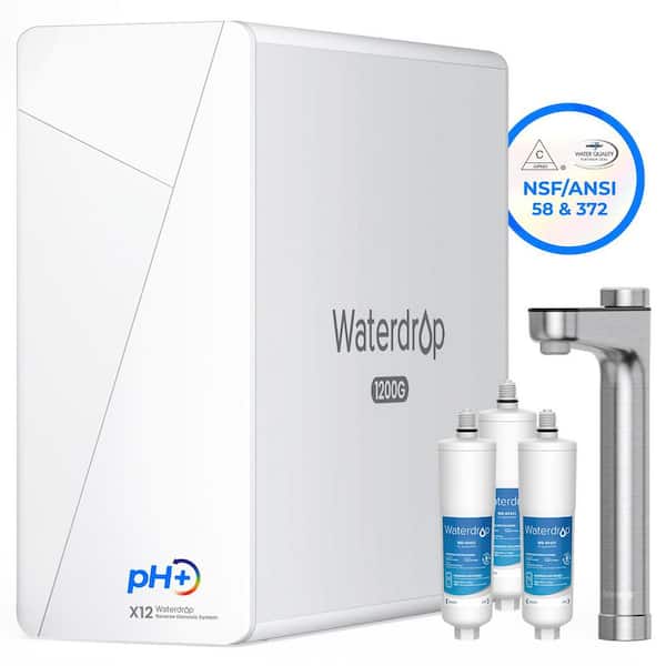 All-in-One Water Care Set: WD-X12 Tankless RO System (11-Stage BPA-Free) and 3-Pack WD-AP431-3 Hot Water Scale Inhibitor