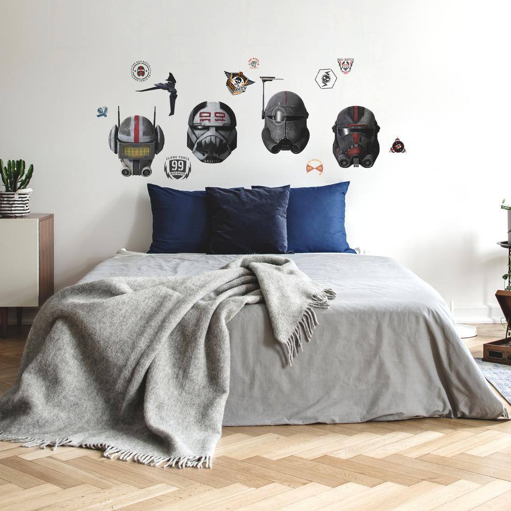 Star Wars Bad Batch Helmets Peel and Stick Wall Decals