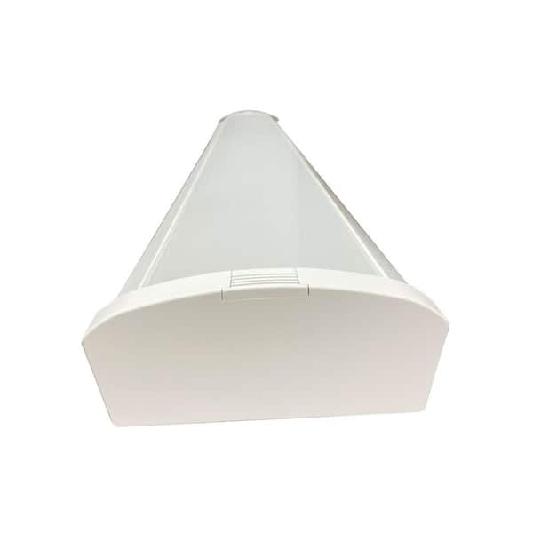 1-Pack 4 ft. Adjustable Lumen Integrated LED White Slim Wraparound Light 3CCT