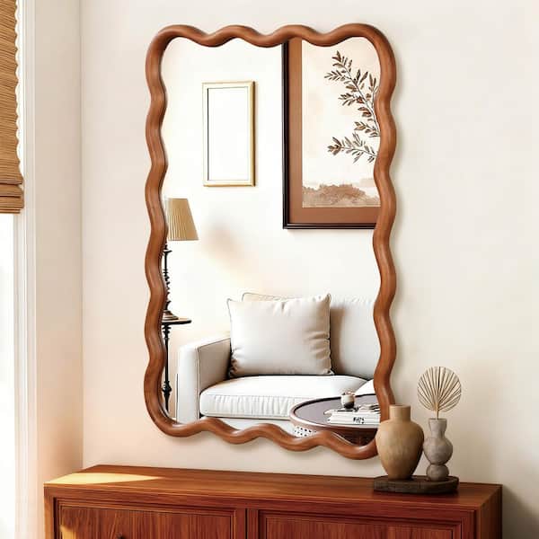 JUJABU 24 in. W x 36 in. H Rectangle Wood Framed Wall Bathroom