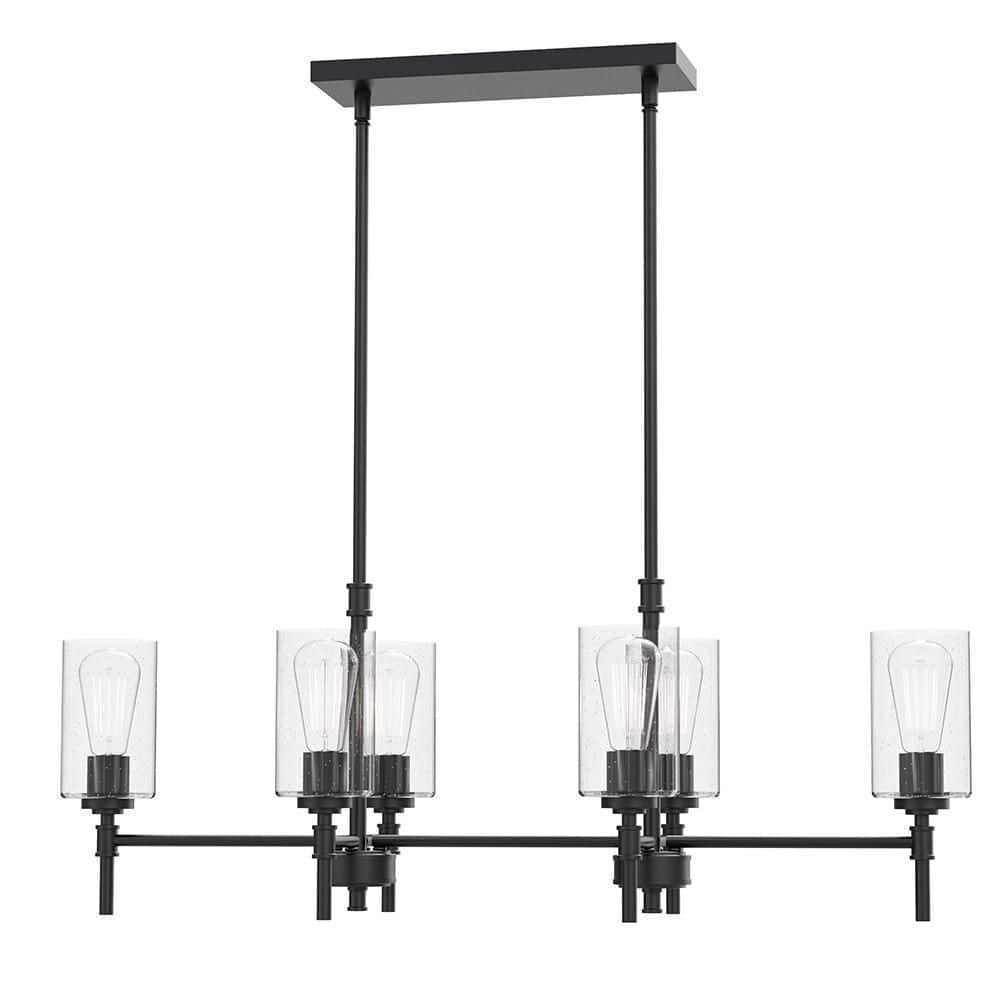 Wexton 6-Light 12.63 in. Plug and Play Matte Black Chandelier with SkyPlug price history on PriceWatchPro