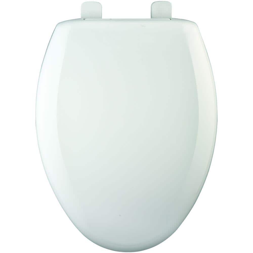 BEMIS - Elongated Closed Front Toilet Seat with Cover in White
