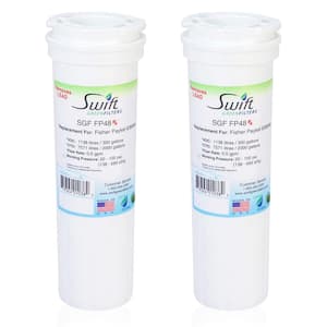 Swift Rx Replacement water filter for Fisher and Paykel 836848, WF296, EFF6017 (2-Pack)