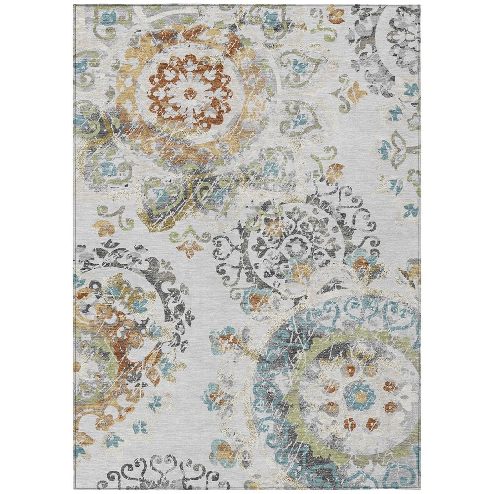 Chantille Machine Washable Indoor/Outdoor Abstract ACN2996 Tin 9 ft. x 12 ft. Area Rug price history on PriceWatchPro