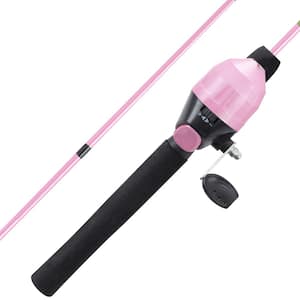 Youth Size 4 ft. 2 in. Fiberglass Rod and Reel Starter Set - Spincast Reel for Beginners