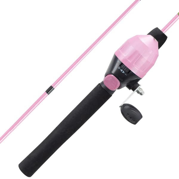 Youth Size 4 ft. 2 in. Fiberglass Rod and Reel Starter Set - Spincast Reel  for Beginners 672373YAH - The Home Depot