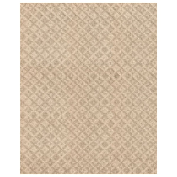 Brentwood Jasmine 12 ft. x 15 ft. Tan Geometric Area Rug