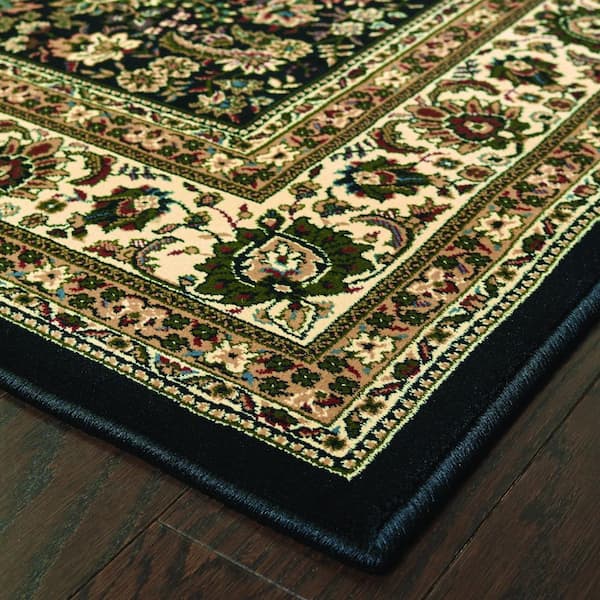 Westminster Black 3 ft. x 9 ft. Runner Rug