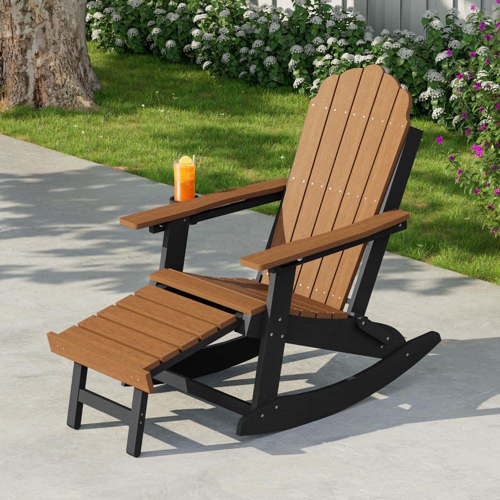 Livewood Folding Ergonomic Adirondack Chair, 3-Position Adjustable