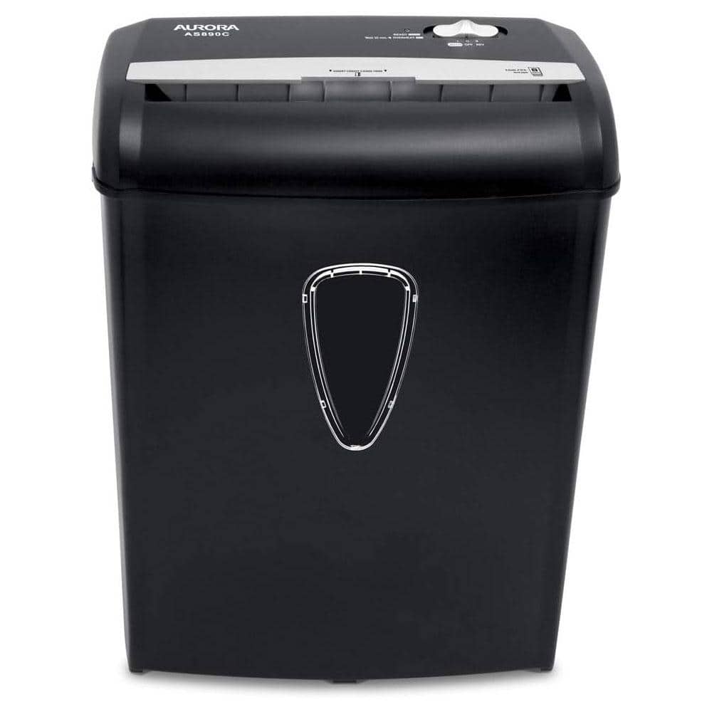 8-Sheet Cross Cut Paper, Credit Card, Staple, Clip Shredder with 3.4 Gal. W