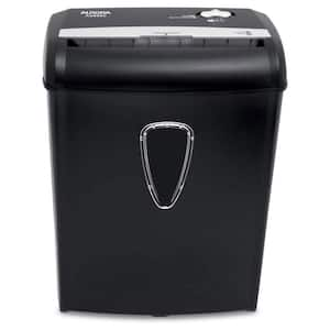 8-Sheet Cross Cut Paper, Credit Card, Staple, Clip Shredder with 3.4 Gal. Wastebasket in Black