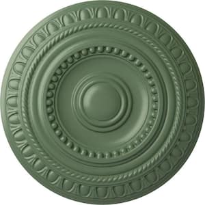 15-3/4" x 1-3/8" Artis Urethane Ceiling (Fits Canopies upto 6-7/8"), Hand-Painted Athenian Green