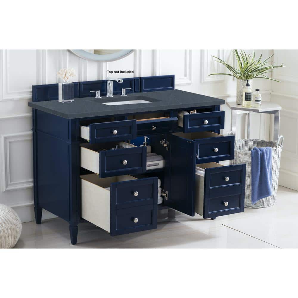 Victory Blue 47" Solid Wood Single Vanity Base