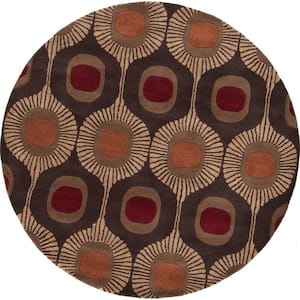 FANMATS NFL Cleveland Browns Brown 2 ft. Round Area Rug 17681 - The Home  Depot