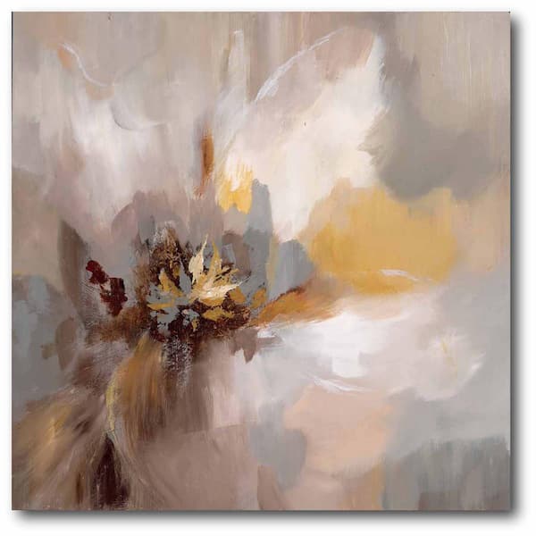 Courtside Market Petals Whisper 24 in. x 24 in. Gallery-Wrapped Canvas Wall Art