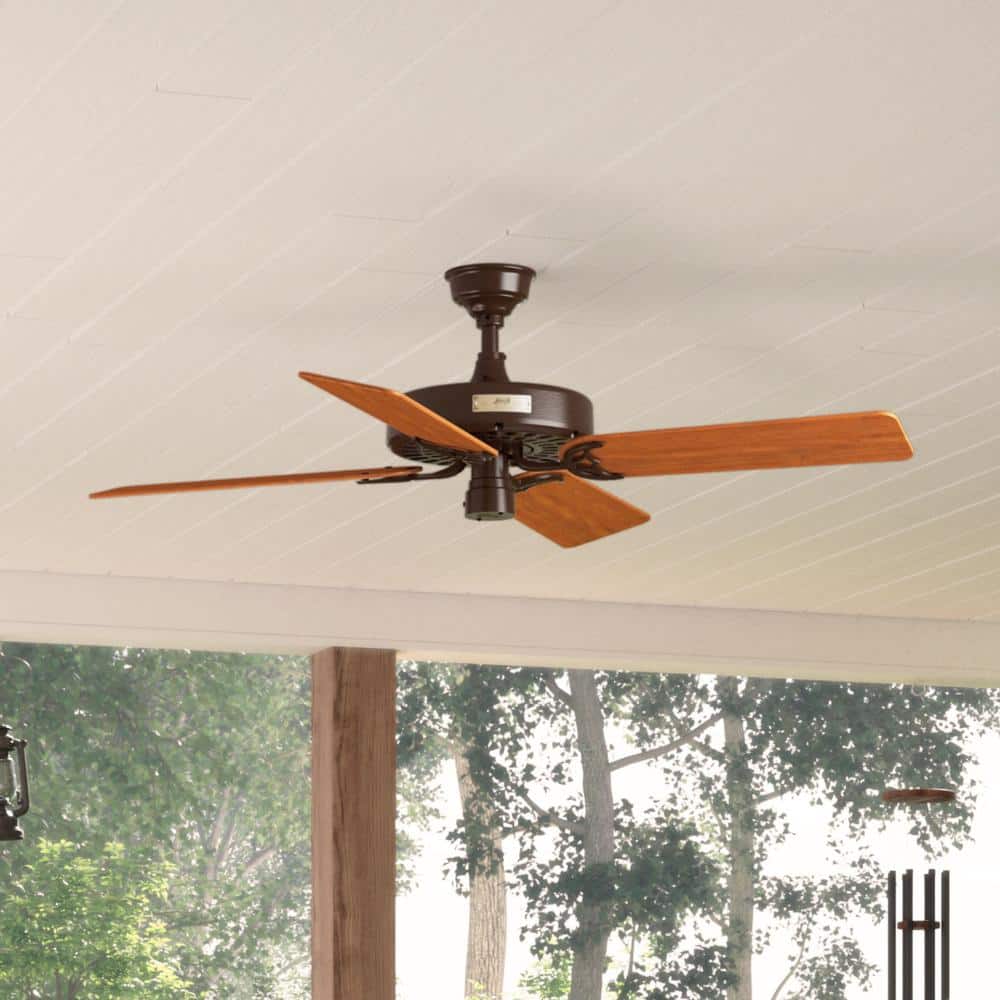 Original 52 in. Indoor/Outdoor Chestnut Brown Ceiling Fan For Patios or Bedrooms price history on PriceWatchPro