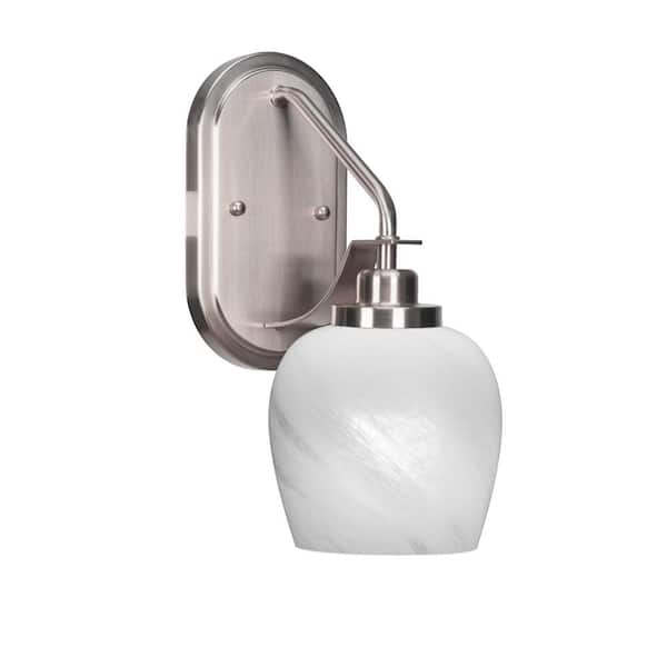 Unbranded Monroe 1-Light Brushed Nickel Wall Sconce