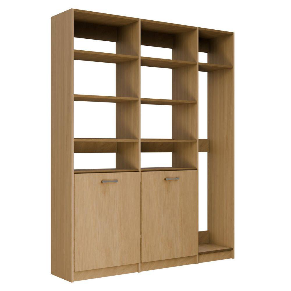 Alto Laundry Room 66 in. W Oak 2-Shelf Tower with Hamper and Utility Tower 13-Shelf Wood Closet System price history on PriceWatchPro