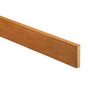 Hargrove Cinnamon Stain Plywood Shaker Assembled Kitchen Cabinet Plain Valance Molding 0.75 in W x 3 in D x 48 in H