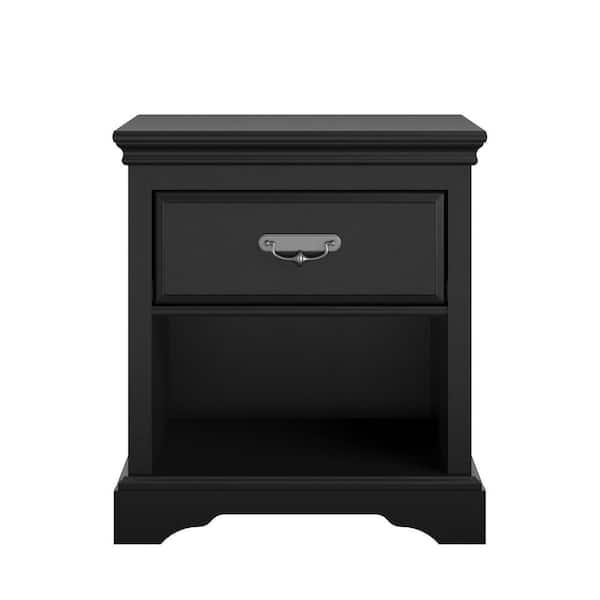 Ameriwood Home Malvern Black Nightstand