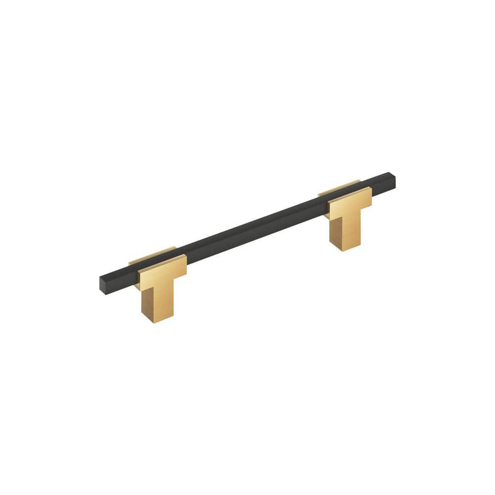Urbanite 5-1/16 in. (128mm) Center-to-Center Modern Champagne Bronze/Matte Black Bar Cabinet Pull price history on PriceWatchPro