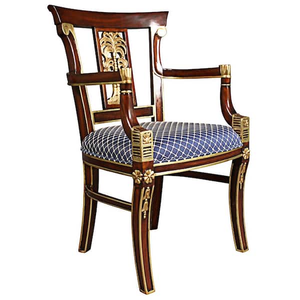 Walnut Colonial-style Straight Back Chair