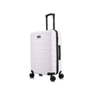 Trend 24 in. White Lightweight Hardside Spinner Suitcase
