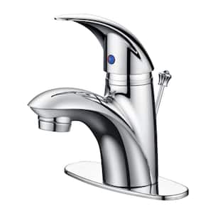 Vantage 4 in. Centerset Single-Handle Bathroom Faucet Rust and Spot Resist with Drain Assembly in Polished Chrome